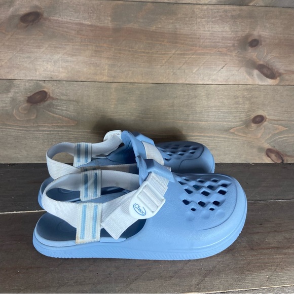 chaco chillos clog womens size 7 shoes blue slip on comfort sandals - Picture 2 of 9